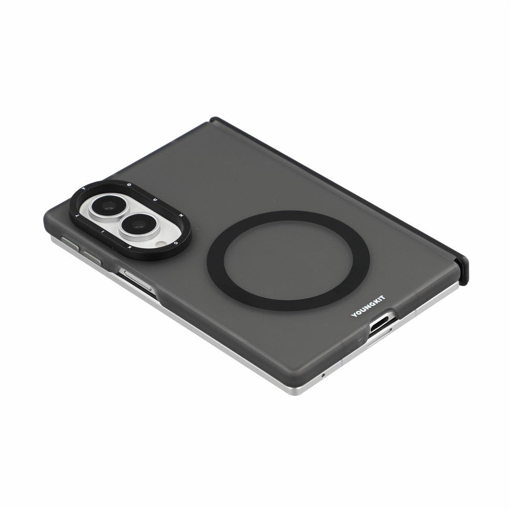 YOUNGKIT for Samsung Galaxy Z Fold8 Magnetic Case Hinge Protection Frosted PC Phone Cover