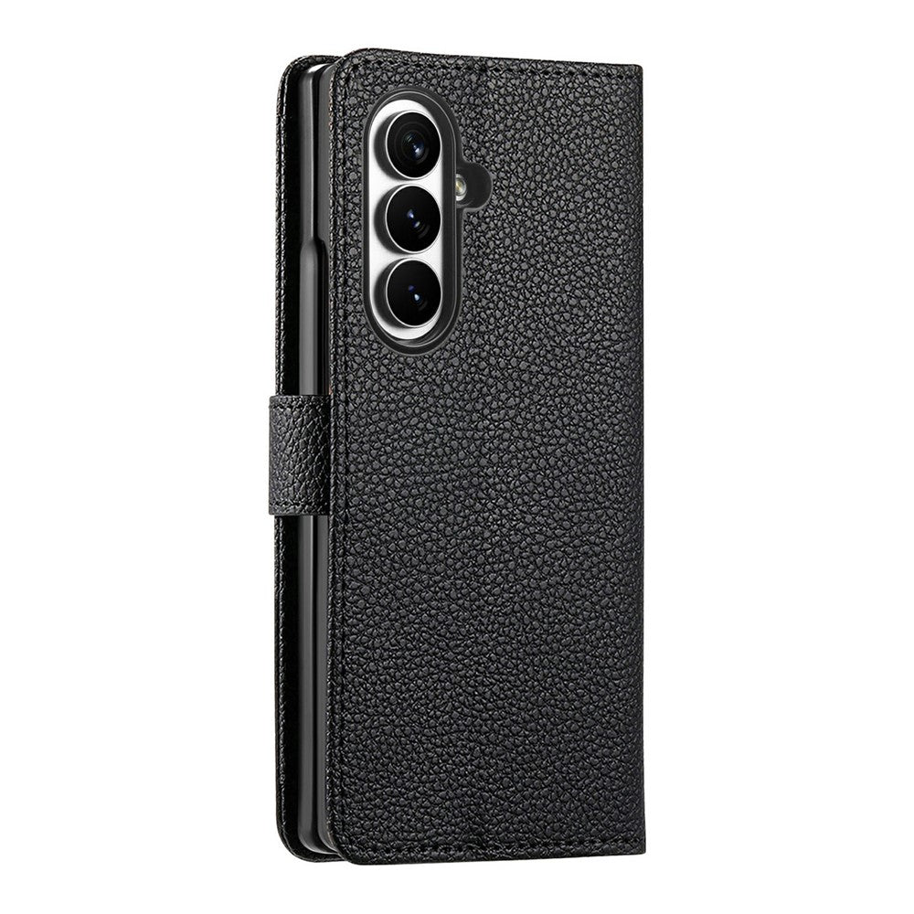 Til Samsung Galaxy Z Fold8 Ultra Cover RFID Blockerende Lynlåslomme Læder Pung Telefon Cover med Rem
