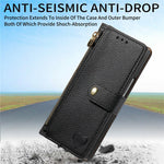 Til Samsung Galaxy Z Fold8 Ultra Cover RFID Blockerende Lynlåslomme Læder Pung Telefon Cover med Rem