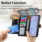 Til Samsung Galaxy Z Fold8 Ultra Cover RFID Blockerende Lynlåslomme Læder Pung Telefon Cover med Rem