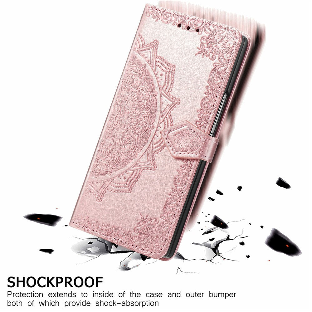 For Samsung Galaxy Z Fold8 Ultra Wallet Case Mandala Flower Leather Phone Cover Stand