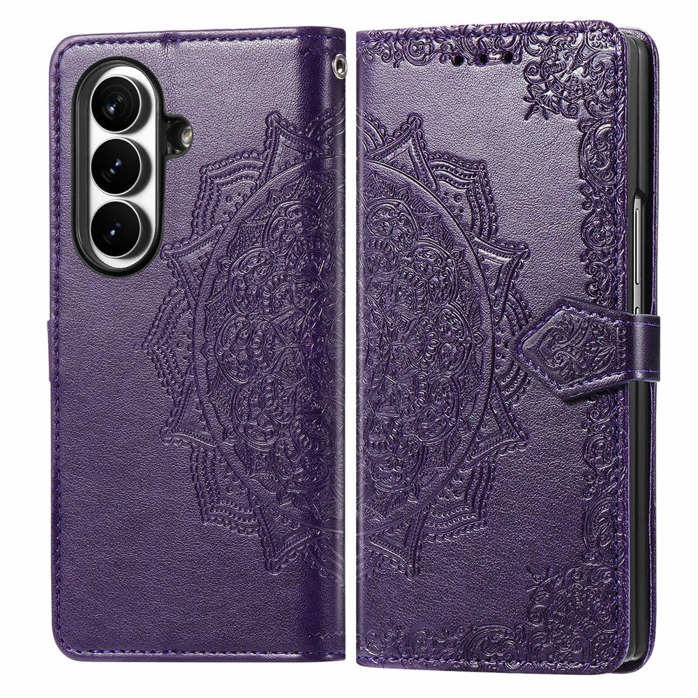 For Samsung Galaxy Z Fold8 Ultra Wallet Case Mandala Flower Leather Phone Cover Stand