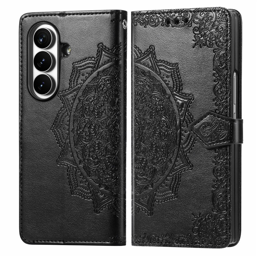 For Samsung Galaxy Z Fold8 Ultra Wallet Case Mandala Flower Leather Phone Cover Stand