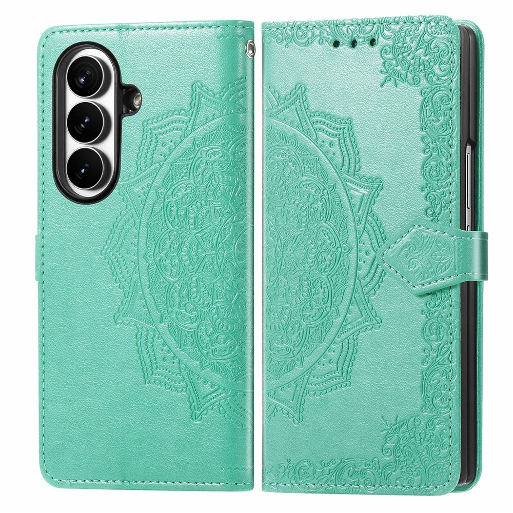 For Samsung Galaxy Z Fold8 Ultra Wallet Case Mandala Flower Leather Phone Cover Stand