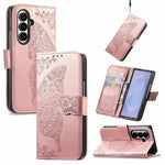 For Samsung Galaxy Z Fold8 Ultra Case with Strap Butterfly Pattern PU Leather Wallet Phone Cover