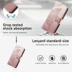 For Samsung Galaxy Z Fold8 Ultra Case with Strap Butterfly Pattern PU Leather Wallet Phone Cover