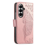 For Samsung Galaxy Z Fold8 Ultra Case with Strap Butterfly Pattern PU Leather Wallet Phone Cover