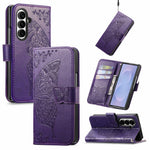 For Samsung Galaxy Z Fold8 Ultra Case with Strap Butterfly Pattern PU Leather Wallet Phone Cover