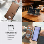 For Samsung Galaxy Z Fold8 Ultra Case Zipper Pocket TPU PU Leather Wallet Phone Cover with Strap