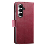 For Samsung Galaxy Z Fold8 Ultra Case Color Splicing TPU PU Leather Flip Shockproof Phone Cover with Wrist Strap