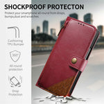 For Samsung Galaxy Z Fold8 Ultra Case Color Splicing TPU PU Leather Flip Shockproof Phone Cover with Wrist Strap