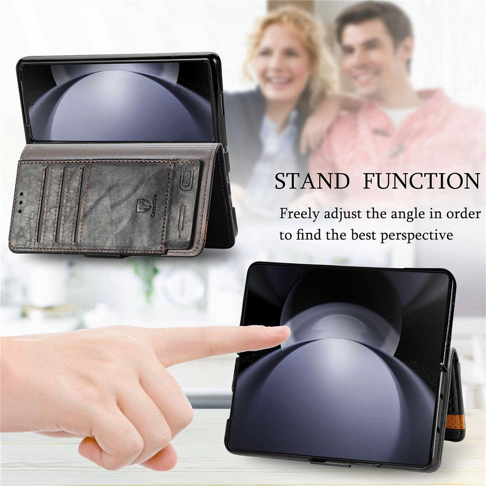 CASENEO For Samsung Galaxy Z Fold8 Ultra Phone Cases PU Leather Cover Stand with RFID Blocking Wallet