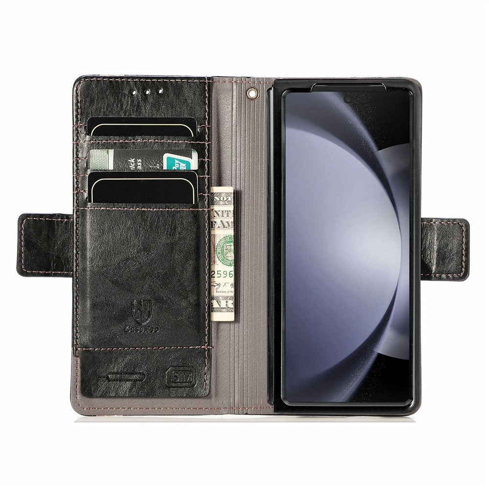 CASENEO For Samsung Galaxy Z Fold8 Ultra Phone Cases PU Leather Cover Stand with RFID Blocking Wallet