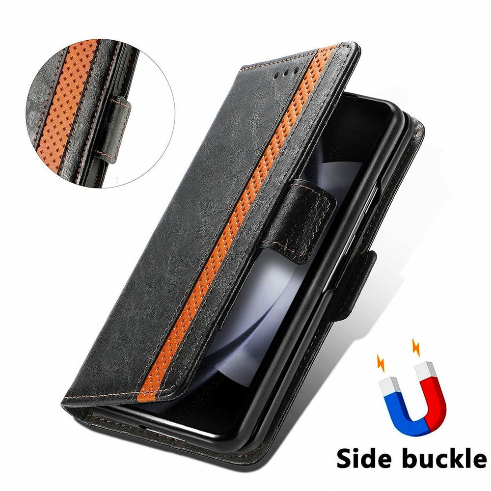 CASENEO For Samsung Galaxy Z Fold8 Ultra Phone Cases PU Leather Cover Stand with RFID Blocking Wallet