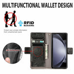 CASENEO For Samsung Galaxy Z Fold8 Ultra Phone Cases PU Leather Cover Stand with RFID Blocking Wallet