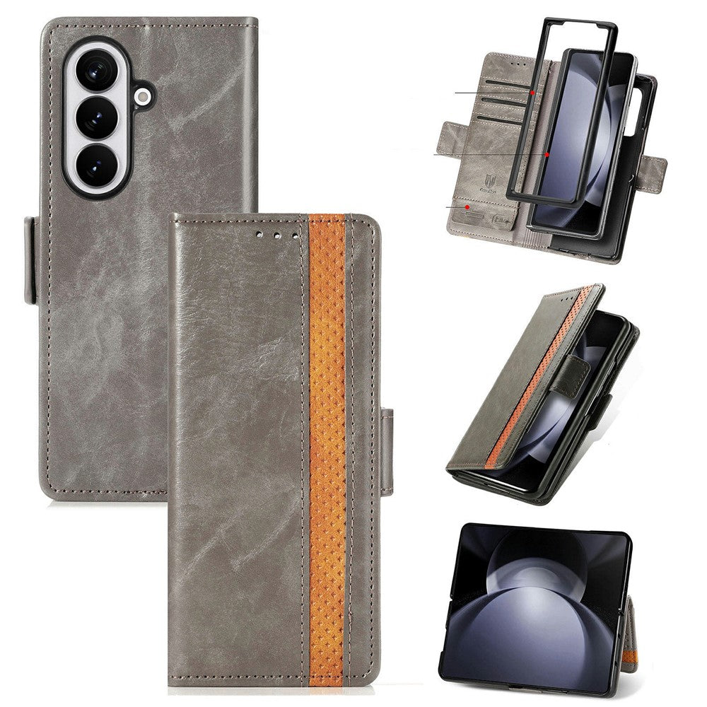 CASENEO For Samsung Galaxy Z Fold8 Ultra Phone Cases PU Leather Cover Stand with RFID Blocking Wallet