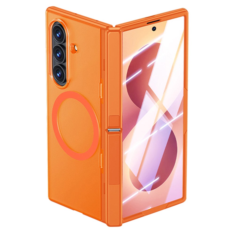 Samsung Galaxy Z Fold8 Ultra magnetisk cover med HD-klar hærdet glasfilm og dobbelt støttefunktion, PC + TPU-mobilcover