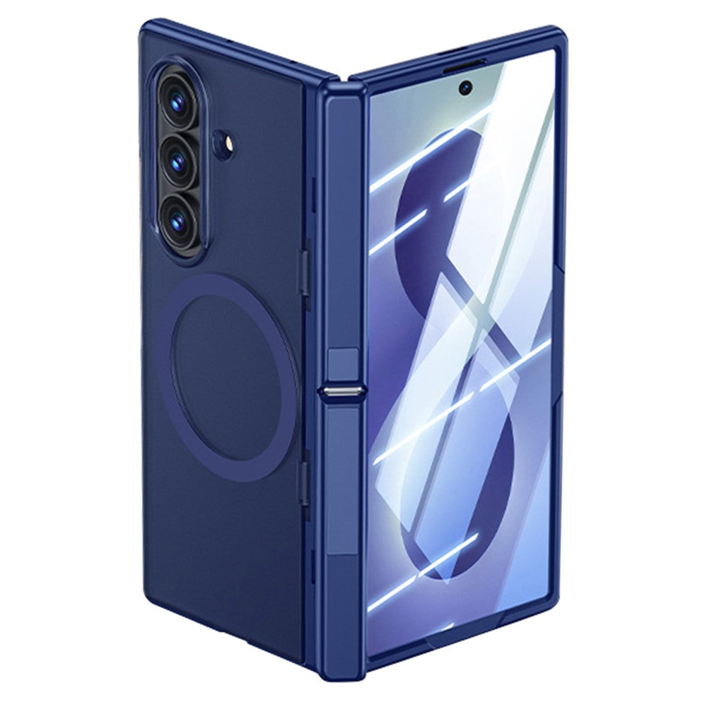 Samsung Galaxy Z Fold8 Ultra magnetisk cover med HD-klar hærdet glasfilm og dobbelt støttefunktion, PC + TPU-mobilcover