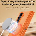 For Samsung Galaxy Z Fold8 Ultra Magnetic Case with Anti-Spy Tempered Glass Screen Protector Dual Kickstand PC + TPU Phone Cover