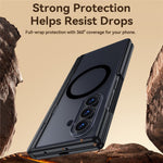 For Samsung Galaxy Z Fold8 Ultra Magnetic Case with Anti-Spy Tempered Glass Screen Protector Dual Kickstand PC + TPU Phone Cover