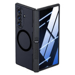 For Samsung Galaxy Z Fold8 Ultra Magnetic Case with Anti-Spy Tempered Glass Screen Protector Dual Kickstand PC + TPU Phone Cover