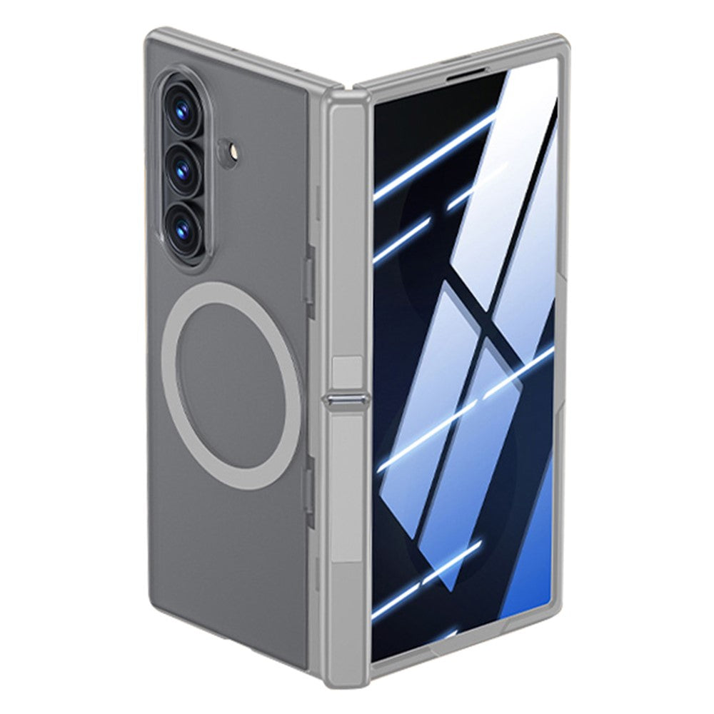 For Samsung Galaxy Z Fold8 Ultra Magnetic Case with Anti-Spy Tempered Glass Screen Protector Dual Kickstand PC + TPU Phone Cover
