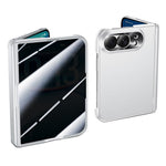 For iPhone Fold Case with Privacy Screen Protector Hard PC Skin-touch Phone Cover
