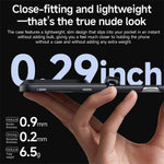 For iPhone Duo Magnetic Case with Anti-Spy Tempered Glass Film Spring Hinge Kickstand Skin-textured PC Phone Cover