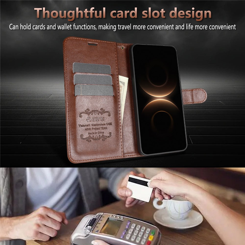 AZNS For Xiaomi Poco C85x 5G / Redmi A7 Pro 4G (171.56mm) / A7 Pro 5G Case Anti-Scratch PU Leather Stand Wallet Phone Cover