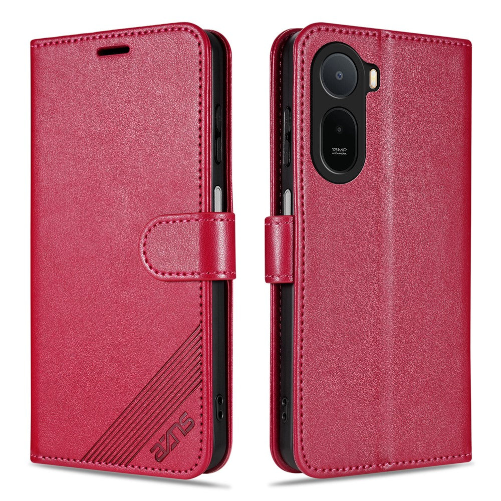 AZNS For Xiaomi Poco C85x 5G / Redmi A7 Pro 4G (171.56mm) / A7 Pro 5G Case Anti-Scratch PU Leather Stand Wallet Phone Cover