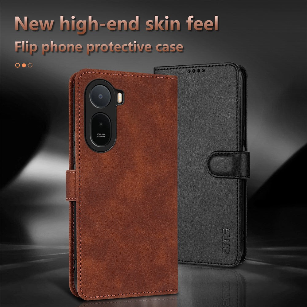 AZNS For Xiaomi Poco C85x 5G / Redmi A7 Pro 4G (171.56mm) / A7 Pro 5G Case PU Leather Wallet Phone Cover