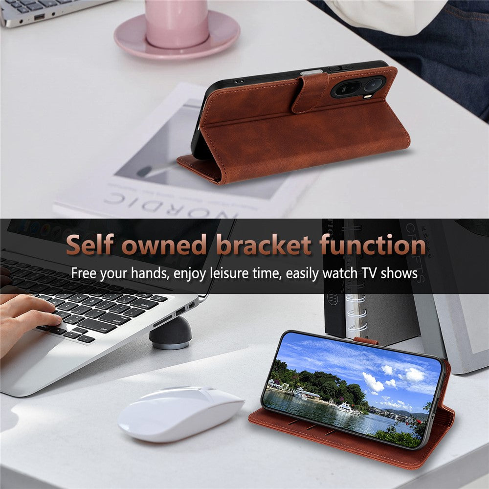 AZNS For Xiaomi Poco C85x 5G / Redmi A7 Pro 4G (171.56mm) / A7 Pro 5G Case PU Leather Wallet Phone Cover
