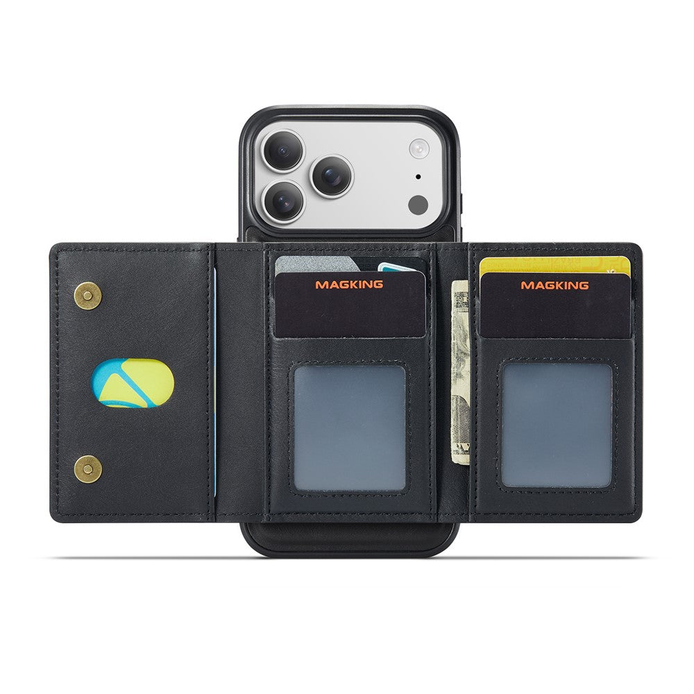 MAGKING K5 til iPhone 18 Pro Max / 17 Pro Max Cover RFID-blokerende Pung med 8 Kort Lommer i PU-læder bagcover