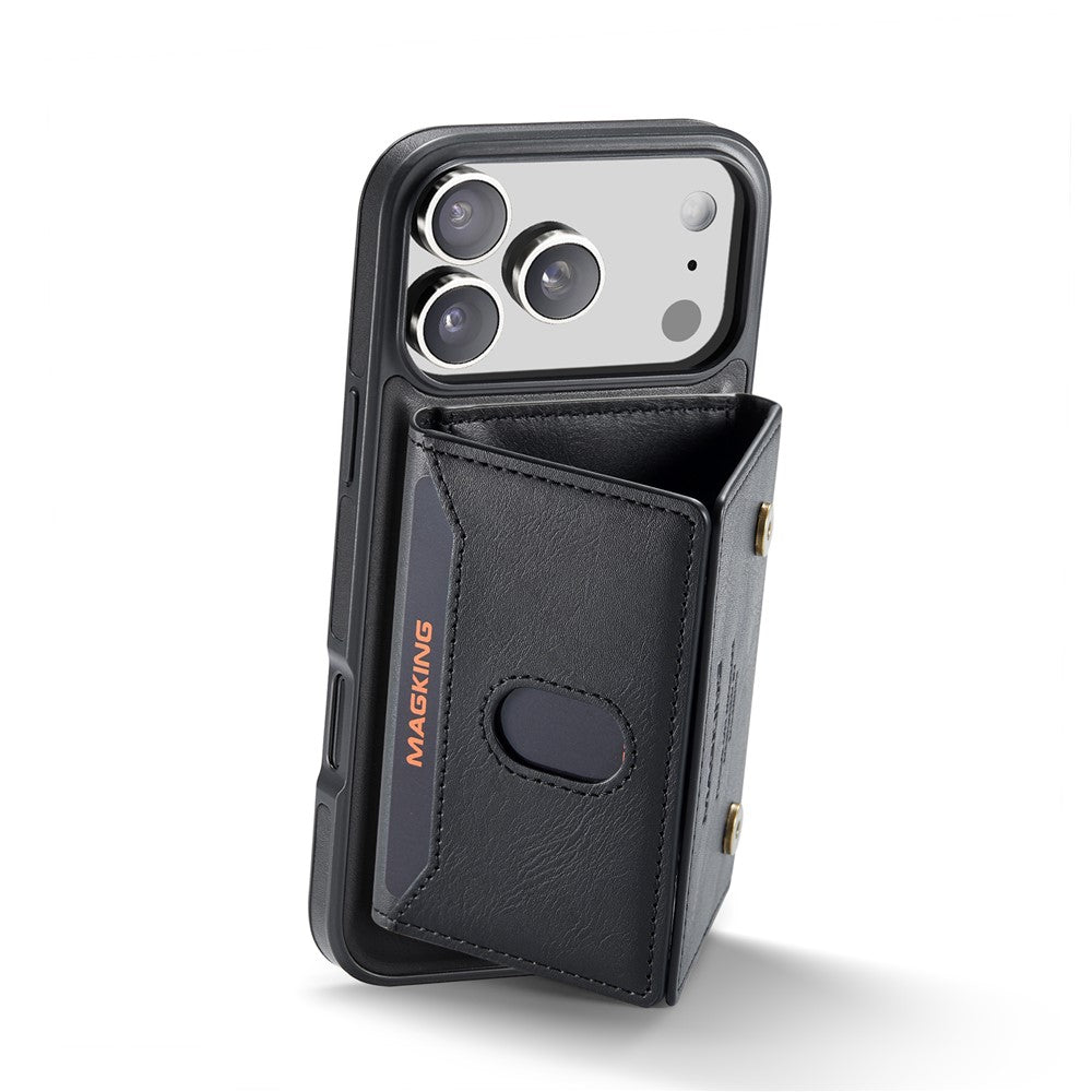 MAGKING K5 til iPhone 18 Pro Max / 17 Pro Max Cover RFID-blokerende Pung med 8 Kort Lommer i PU-læder bagcover