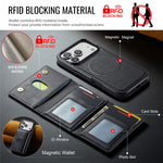 MAGKING K5 for iPhone 18 Pro / 17 Pro Case RFID Blocking 8 Card Holder PU Leather Phone Back Cover