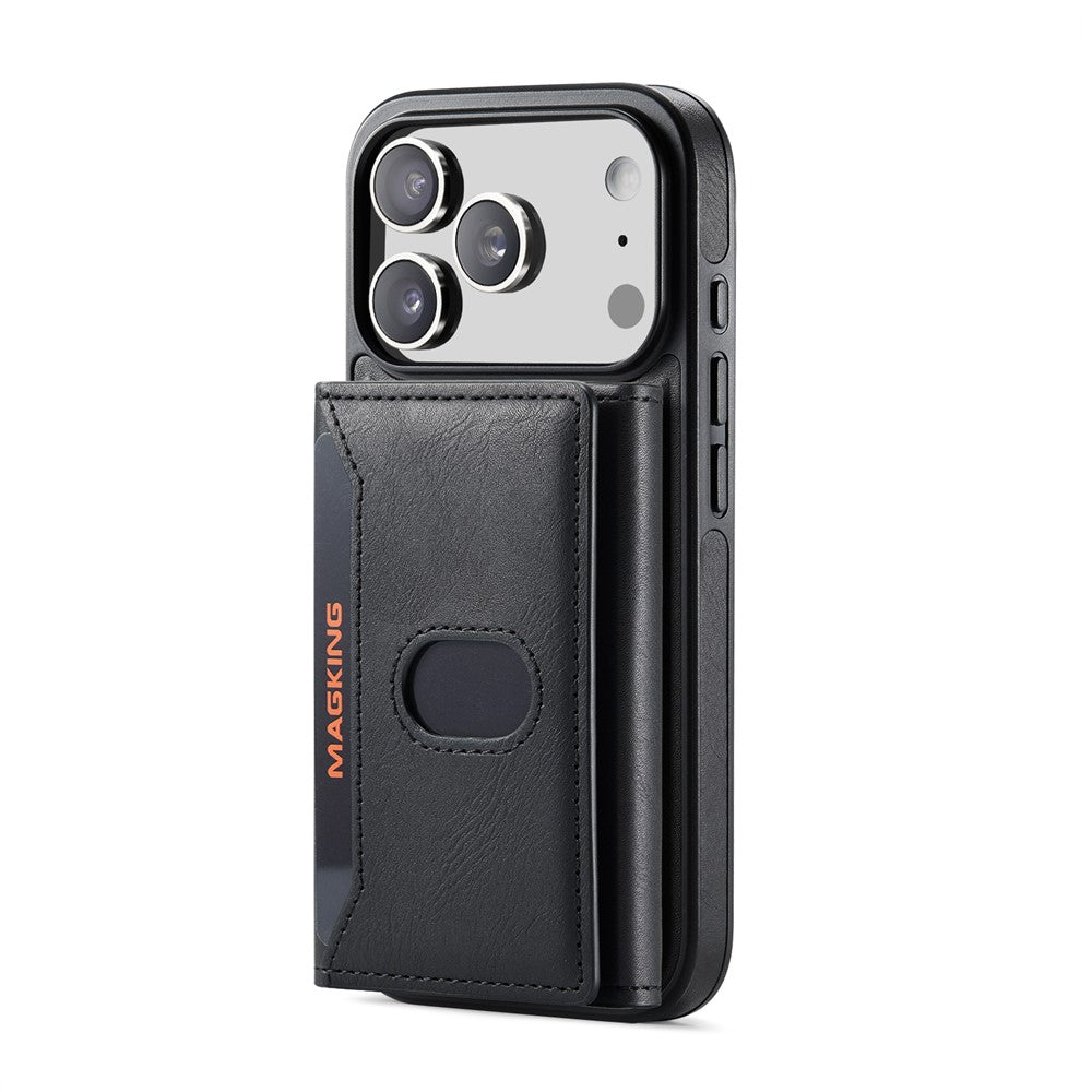 MAGKING K5 for iPhone 18 Pro / 17 Pro Case RFID Blocking 8 Card Holder PU Leather Phone Back Cover