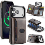 MAGKING K5 for iPhone 18 Pro / 17 Pro Case RFID Blocking 8 Card Holder PU Leather Phone Back Cover