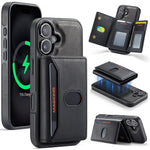 MAGKING K5 for iPhone 18 / 17 Case RFID Blocking 8 Card Holder PU Leather Phone Back Cover
