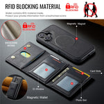 MAGKING K5 for iPhone 18 / 17 Case RFID Blocking 8 Card Holder PU Leather Phone Back Cover
