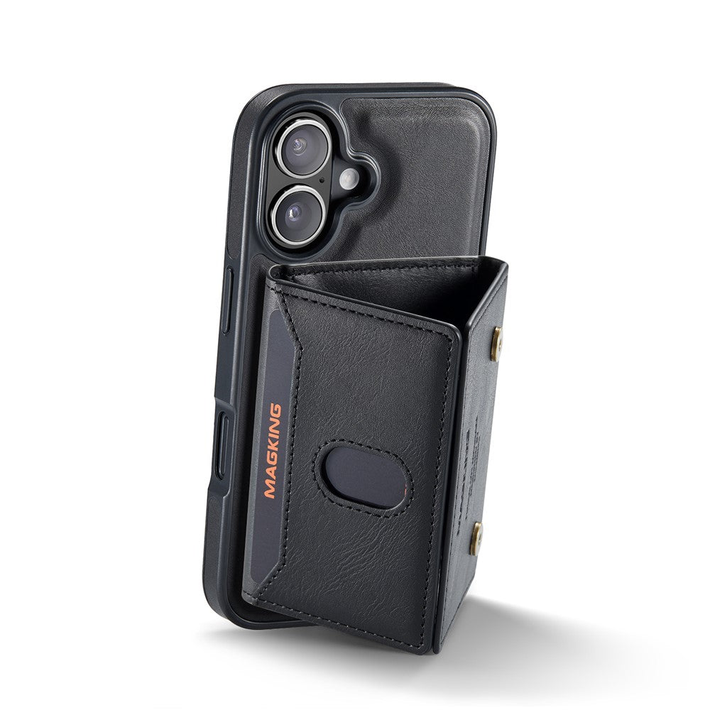 MAGKING K5 for iPhone 18 / 17 Case RFID Blocking 8 Card Holder PU Leather Phone Back Cover