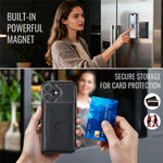 MAGKING K5 for iPhone 18 / 17 Case RFID Blocking 8 Card Holder PU Leather Phone Back Cover