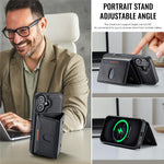 MAGKING K5 for iPhone 18 / 17 Case RFID Blocking 8 Card Holder PU Leather Phone Back Cover