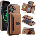 MAGKING K5 for iPhone 18 / 17 Case RFID Blocking 8 Card Holder PU Leather Phone Back Cover