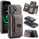 MAGKING K5 for iPhone 18 / 17 Case RFID Blocking 8 Card Holder PU Leather Phone Back Cover