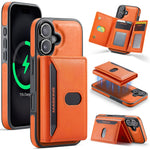 MAGKING K5 for iPhone 18 / 17 Case RFID Blocking 8 Card Holder PU Leather Phone Back Cover
