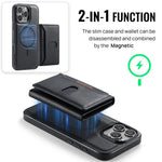 MAGKING K5 til iPhone 16 Pro Cover RFID Blokerende 8 Kortlommer PU Læder Telefon Bagside Cover