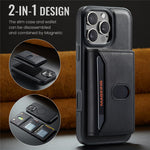 MAGKING K5 til iPhone 16 Pro Cover RFID Blokerende 8 Kortlommer PU Læder Telefon Bagside Cover
