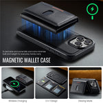 MAGKING K5 til iPhone 16 Pro Cover RFID Blokerende 8 Kortlommer PU Læder Telefon Bagside Cover
