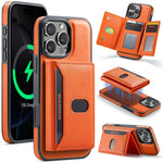 MAGKING K5 til iPhone 16 Pro Cover RFID Blokerende 8 Kortlommer PU Læder Telefon Bagside Cover