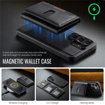 MAGKING K5 for Samsung Galaxy S26 Ultra Case RFID Blocking 8 Card Holder PU Leather Phone Back Cover